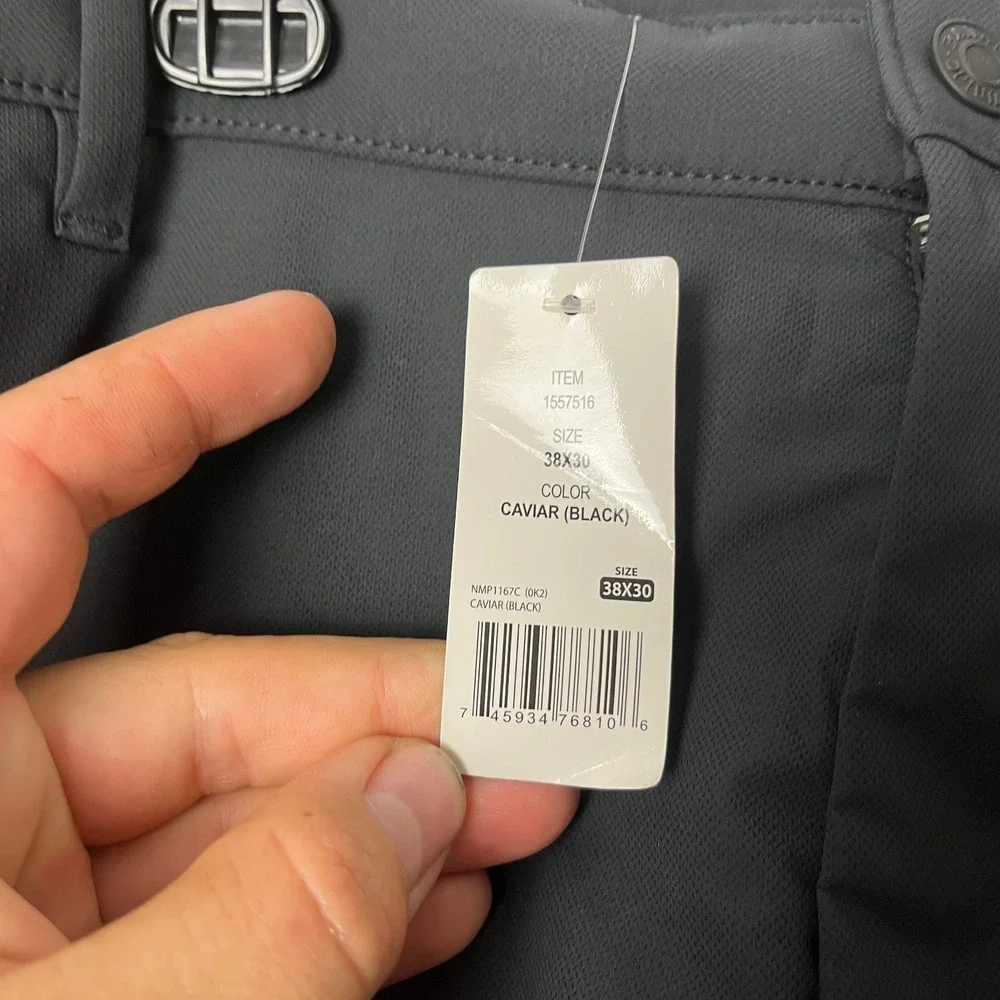 Banana Republic Performance Pants Mens 38x30 Caviar Black Golf Outdoor